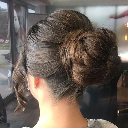 Event Hair Style - Brunette Upstyle